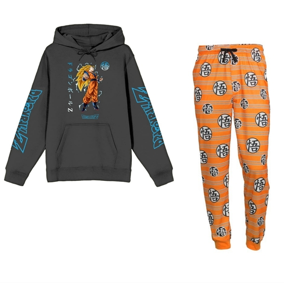Dragonball Z Other - New Dragonball Z Goku Dragstring Hoodie Sweater with Bottoms Multiple Sizes